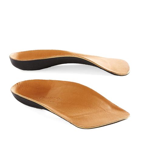 Powerstep Signature Leather 3 4 Orthotic Arch Heel Support Insoles