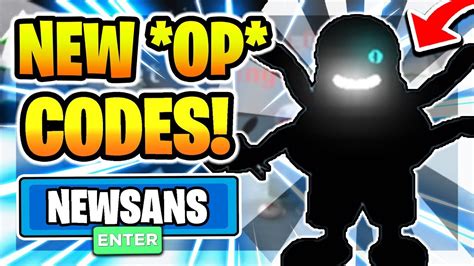 So make sure to bookmark this page for more upcoming codes and future code updates in roblox game. ALL *NEW* SECRET OP CODES in SANS MULTIVERSAL BATTLES! [8M ...