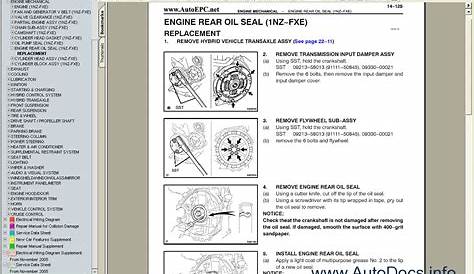 Toyota Prius 2003-2008 Service Manual repair manual Order & Download