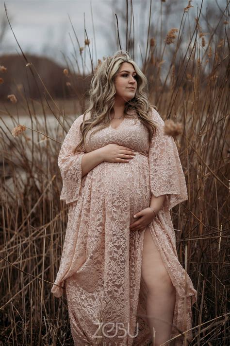 Lace Maternity Wedding Dress Plus Size Pregnancy Dress Xxl Etsy
