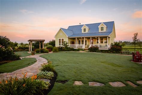 Texas Casual Cottages Round Top Farmhouse Exterior Houston By