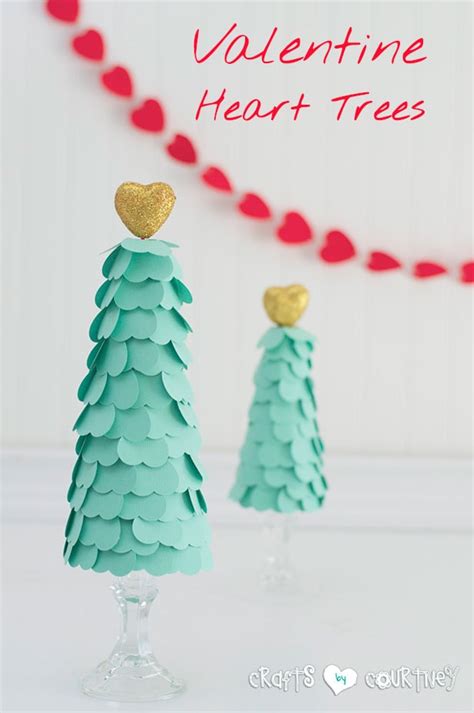 Nice And Easy Diy Valentines Heart Trees