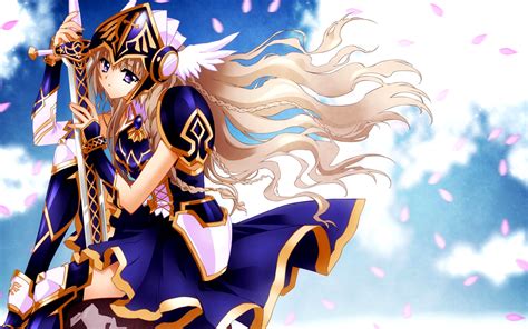 Anime Warrior Girl Fondos De Pantalla Gratis Para Widescreen