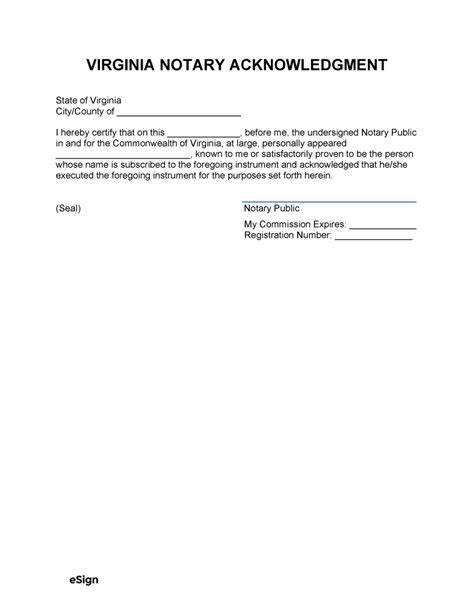 Free Washington Notary Acknowledgment Form Word Pdf Eforms Hot Sex My