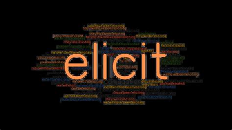 Elicit Past Tense Verb Forms Conjugate Elicit