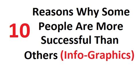 10 Reasons Why Some People Are More Successful Than Other