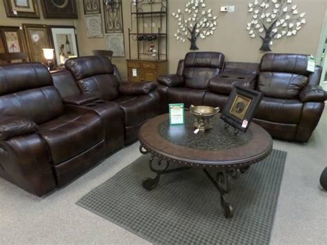 Maybe you would like to learn more about one of these? DESIGN HOUSE "EDDIE BAUER" RECLINING LEATHER SOFA WITH ...