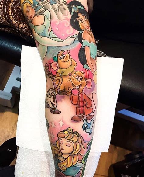 Disney Princesses Sleeve Best Tattoo Design Ideas