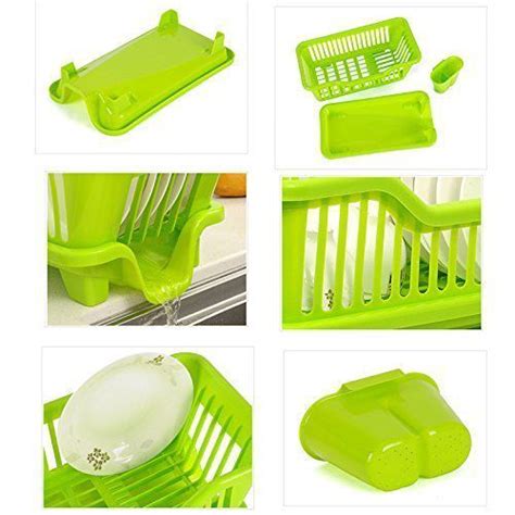 Assorted Color Multipurpose 42x16x30 Cm 3 In 1 Kitchen Sink Dish Rack