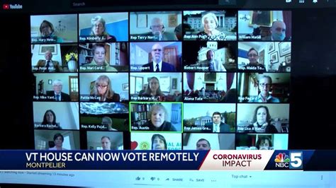 Vt House Allows For Lawmakers To Vote Remotely On Legislation