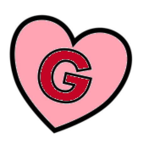 Letter G In Heart Coloring Page The Letter G Fan Art 44757997
