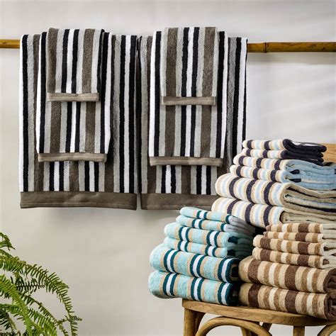 The chakir turkish linen set truly looks and feels like luxury, and are reminiscent of those spa and hotel bathroom towel sets that inspired you in the first place. Superior Striped 6 Piece Towel Set-Teton T Trading