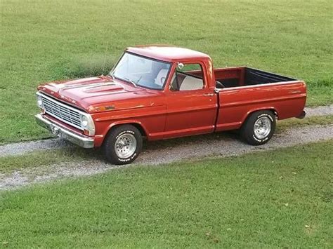4 speed with compound granny 1st gear.white exterior and blue interior. 1968 Ford F100 for Sale | ClassicCars.com | CC-1151335