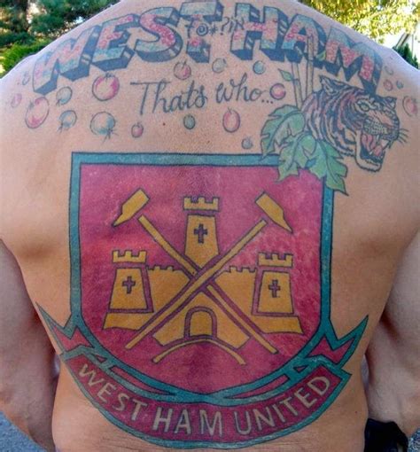 In general, soccer fans and tattoos just shouldn't go together. The Worst Football Fan Tattoos (With images) | West ham fans, West ham united, West ham