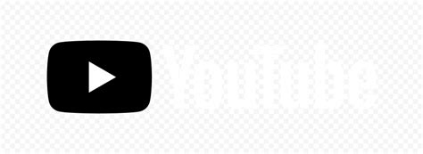 HD Youtube YT Black White Logo PNG Citypng