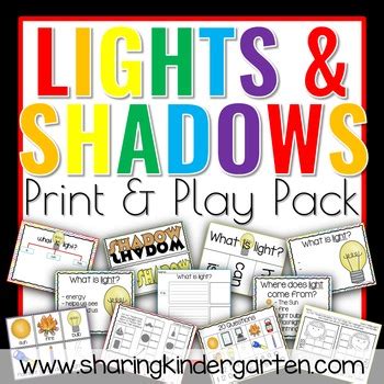 Inspiration and ideas for preschool activities, crafts, art, science, sensory play, gross and fine motor skills practice, and pretend play. Light and Shadow Science Discovery Unit by Sharing ...