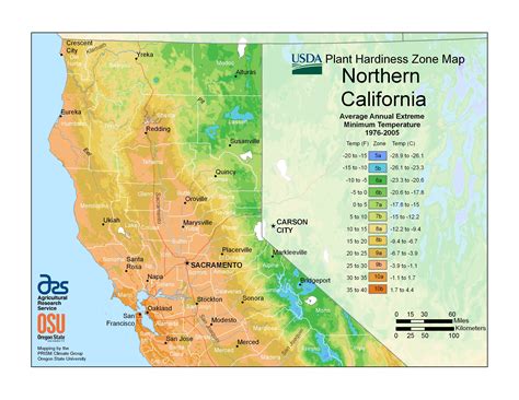 Plant Hardiness For Northern California Plant Hardiness Zone Map