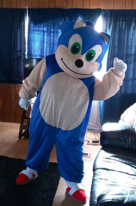Gf Sonic Hedgehog Mascot Costume For Adults For Par Gem