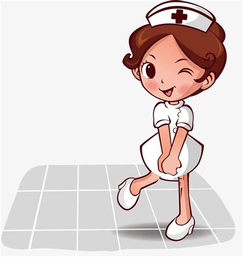 Estos dibujos se pueden descargar en la entrada publicada. Enfermera Png Vector Material, Enfermera, Cartoon, Piso ...
