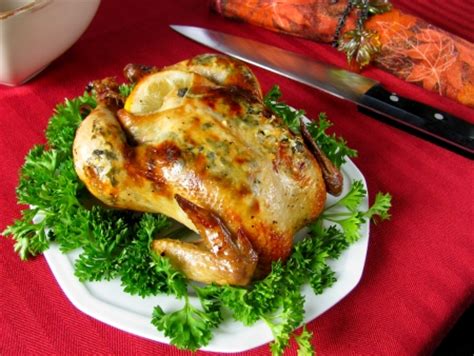 I then season the cornish game hens with kosher salt, black pepper, and cayenne pepper. Sage and Lemon Cornish Game Hen Recipe