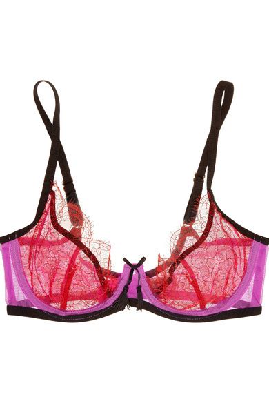 Agent Provocateur Megan Lace And Stretch Tulle Underwired Bra Net A Portercom