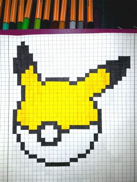 Pikaball #pikachu #pokémon #pixelart #blackandyellow ...