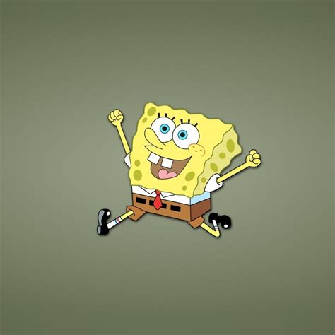 Happy Spongebob Squarepants 1024 X 1024 Ipad Wallpaper