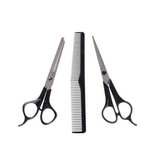 Hair Cutting Shears And Comb Isolated On White — Stock Photo