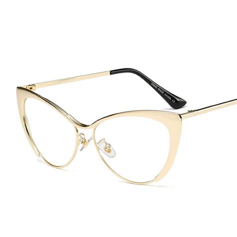 Emosnia Cateye Metal Women Sunglasses Fashion Vintage Cat Eye Brand Design Sun Glasses Retro