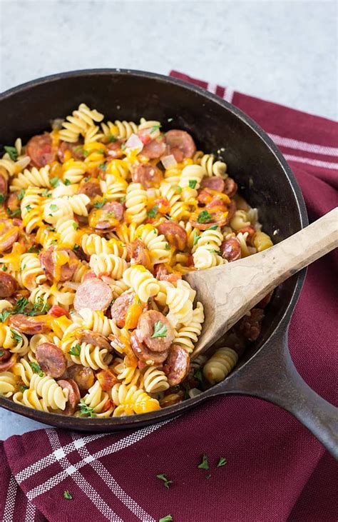 Also, if you don't have red potatoes, you can use any. One Pan Cajun Andouille Sausage and Pasta | Recipe | Aidells sausage recipe, Andouille sausage ...