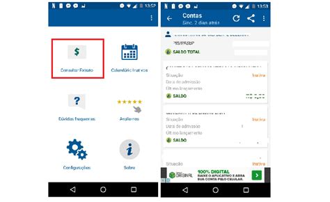 6 consulta de saldo fgts por sms ou telefone. Como usar o aplicativo do FGTS para consultar o saldo do ...