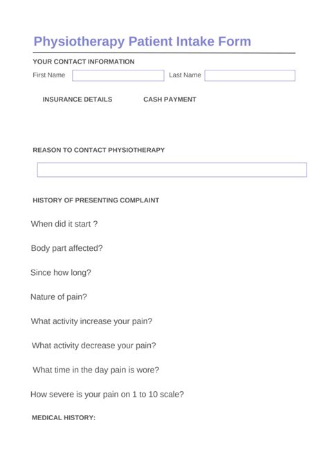 Do An Online Fillable Physical Therapy Form For Your Clinic Or Business By Eulessweb Fiverr