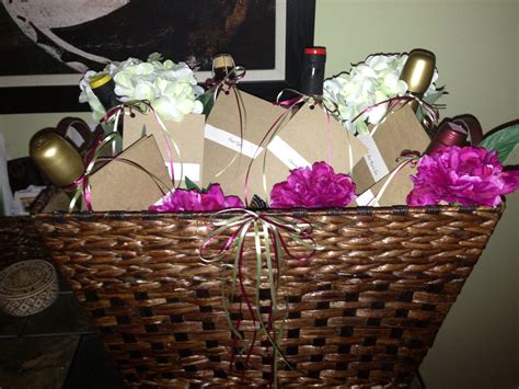 Basket Of Firsts Wine Basket For Bridal Shower Wine Baskets Picnic