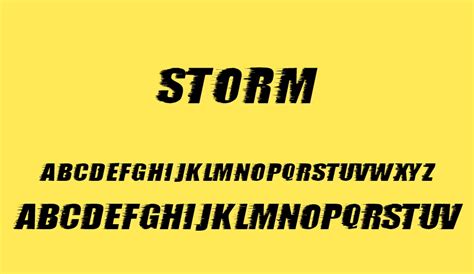 Storm Free Font
