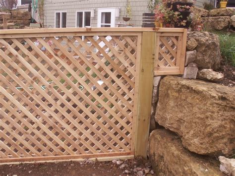 Cedar Lattice Custom Made Fink Fencing Inc