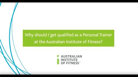 Why Should I Get Qualified As A Personal Trainer At The Australian