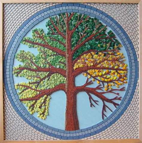 TREE OF SEASONS MOSAIC Purchases Of My Mosaics Can Be Made Via My