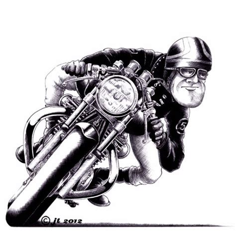 The idea is to develop a motorcycle style cafe racer. Jon Tremlett | Motorcycle artwork, Bike artwork, Biker art