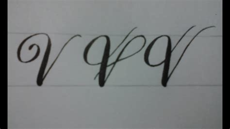 Calligraphy letter V with normal pen - YouTube Interactive video lesson plan for: