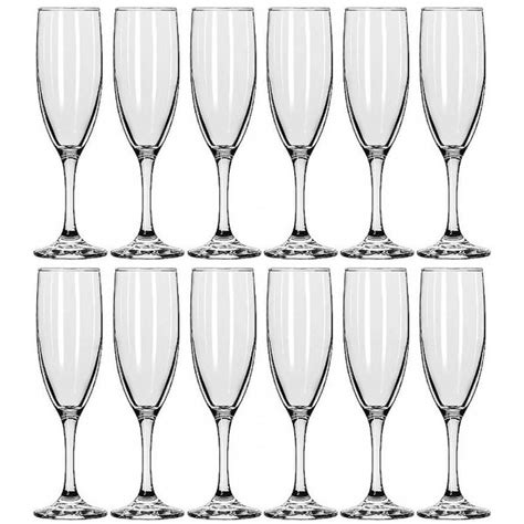 Shop Libbey Embassy Flute Champagne Glass 6 Ounce Set Of 12 Free Shipping Today Overstock