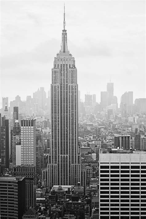 New York City An Overview In Black And White Iphone Wallpaper Nyc