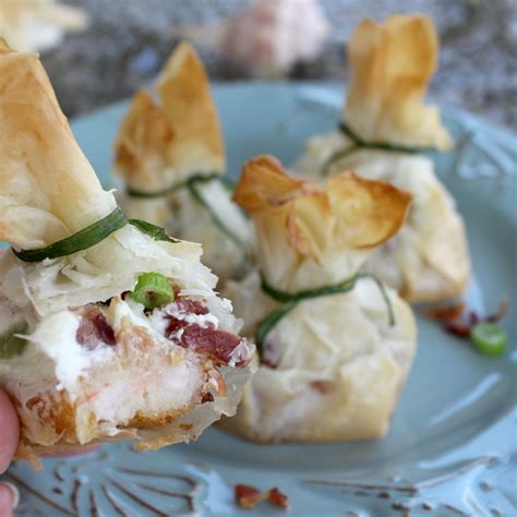 Chinese shrimp balls make a delicious appetizer. Phyllo Wrapped Shrimp Appetizer With Bacon & Cream Cheese ...