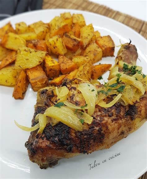 Poulet patates douces et pommes de terre braisés au four Tabou En