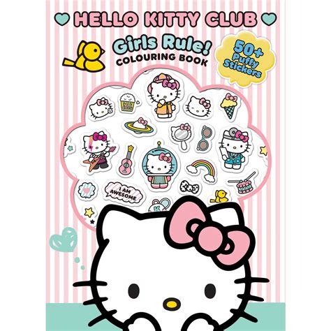 2021 schedule book hello kitty sanrio japan new with stickers calendar note cute. Hello Kitty Colouring Book with Puffy Stickers | BIG W