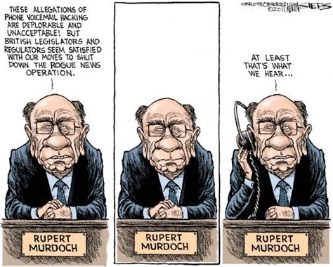 Rupert Murdoch 9 Eye Catching Hacking Scandal Cartoons The