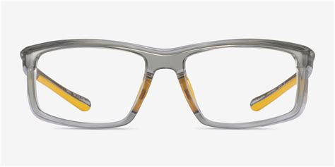 Drill Rectangle Clear Gray Yellow Glasses For Men Eyebuydirect