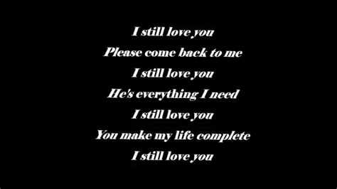 Fcbut i keep my words that i save to you. I still love you - Jennifer Hudson (Lyrics) - YouTube