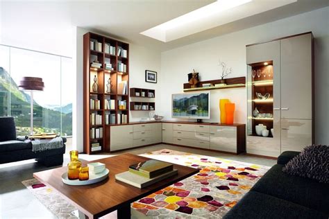 Meist ist das wohnzimmer in der wohnung einer der wichtigsten orte, denn hier finden das familienleben und die. Eine Wohnwand kann um die Ecke verlaufen