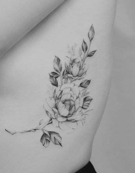 41 Ideas Tattoo Flower Ribs Simple Rib Tattoo Beautiful Tattoos Hip