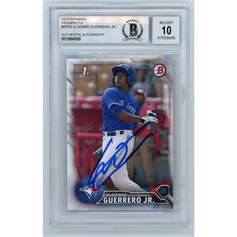 We did not find results for: Vladimir Guerrero Jr 2016 Bowman Prospects Autograph ...